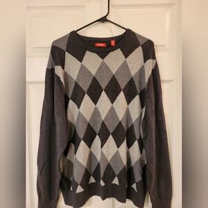 Mens XL Izod Argyle Sweater